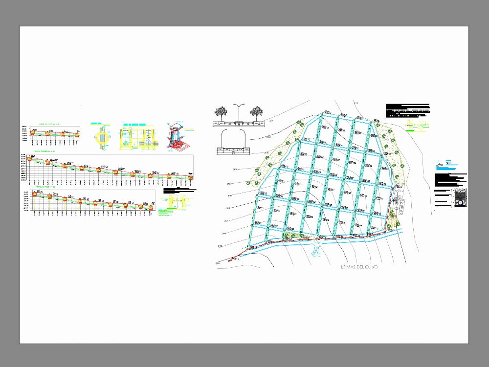 Sanitary and storm sewer network