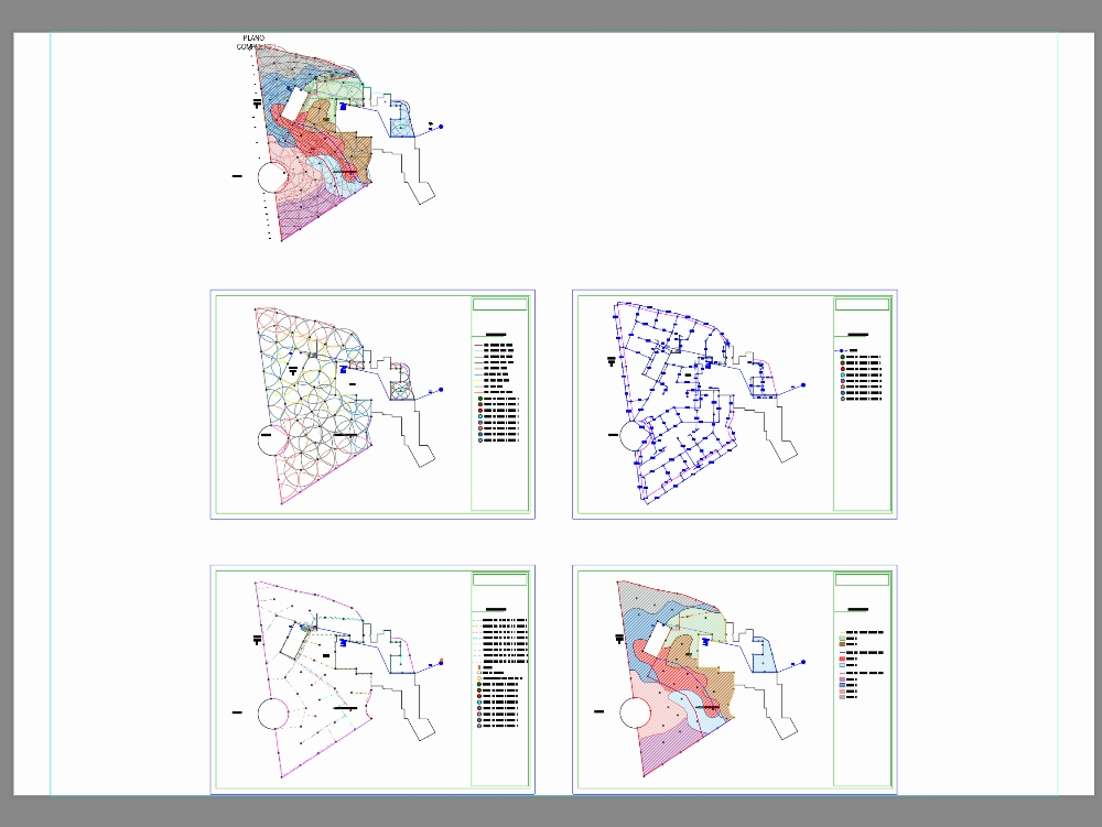 Bewässerungssystem; mit Verteilung von Rohren und Ventilen