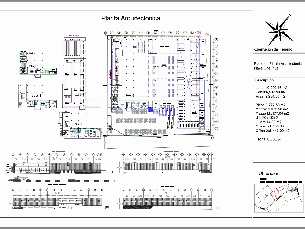 Industrial warehouse with administrative offices