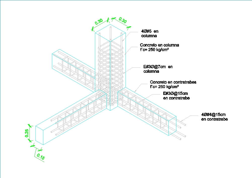 Plano de armaduras estructurales