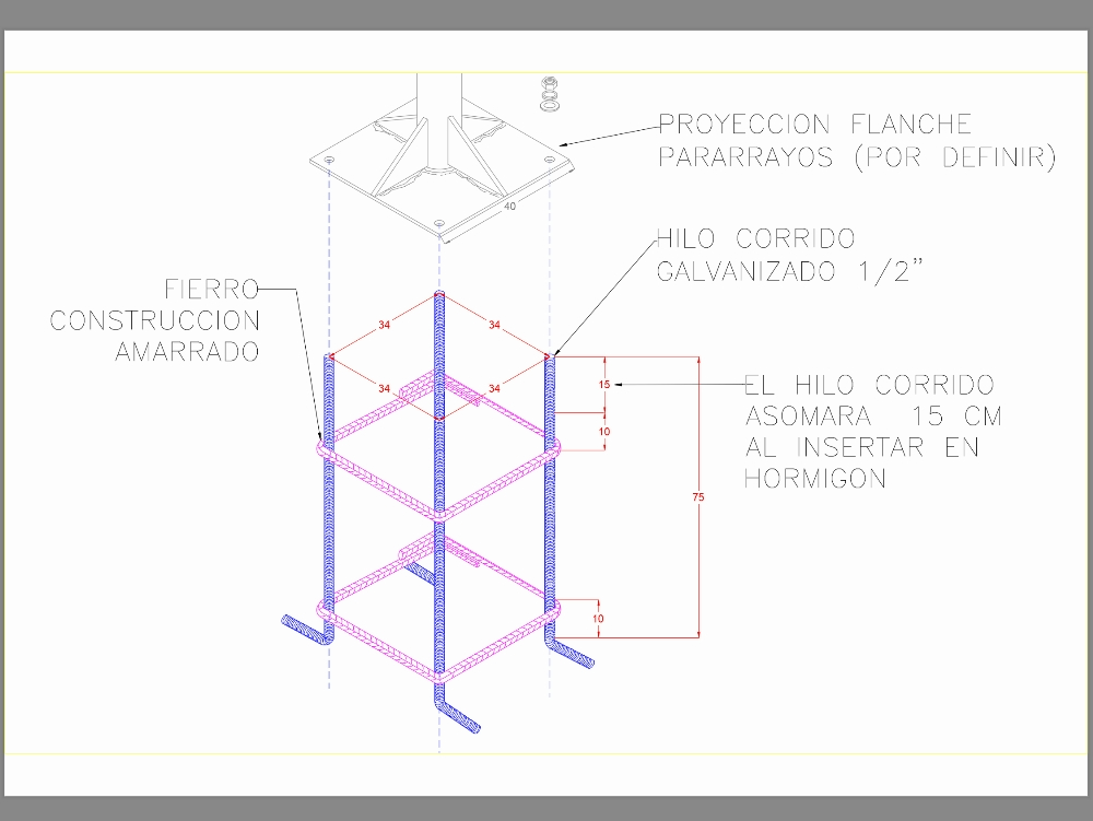 Basket for lighting poles or typical lightning rods