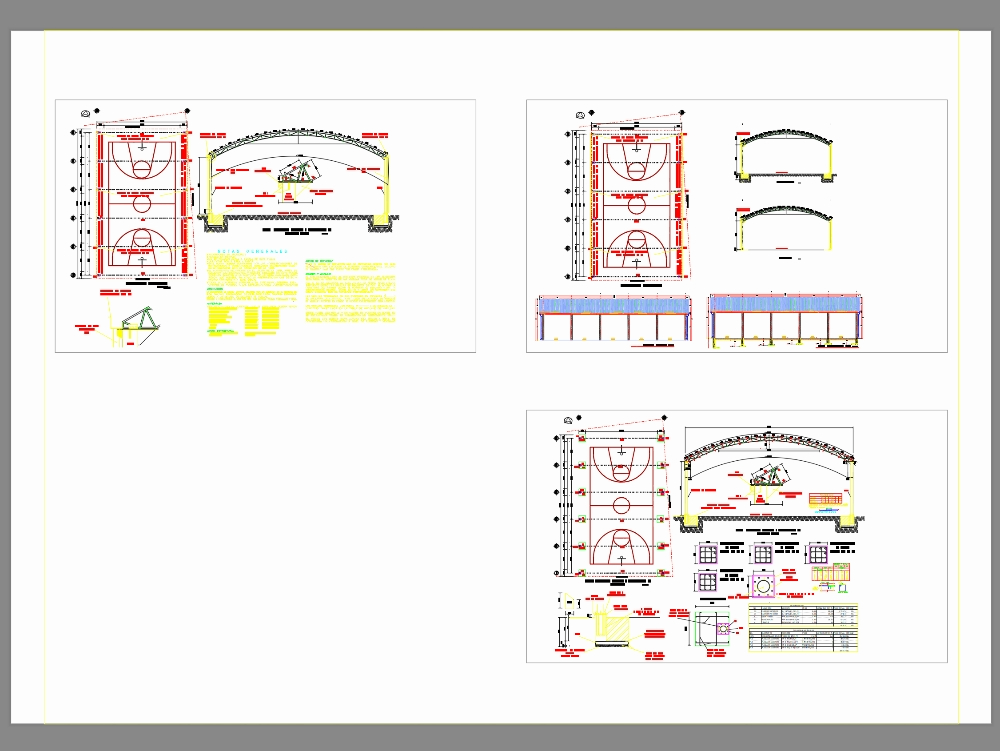 Techado estructural de arcotechos