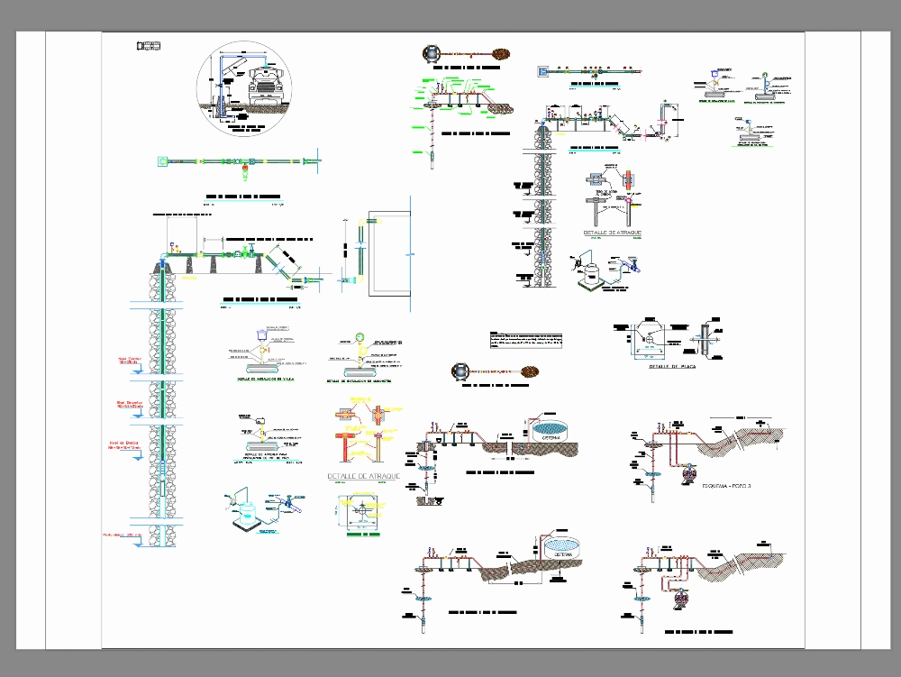 Deep well structural plan