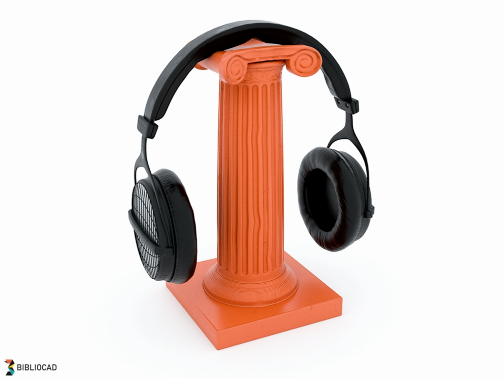 Porte-casque montable colonne dorique