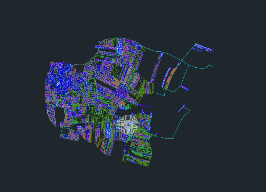 Cadastre of the city of Luque; Paraguay.