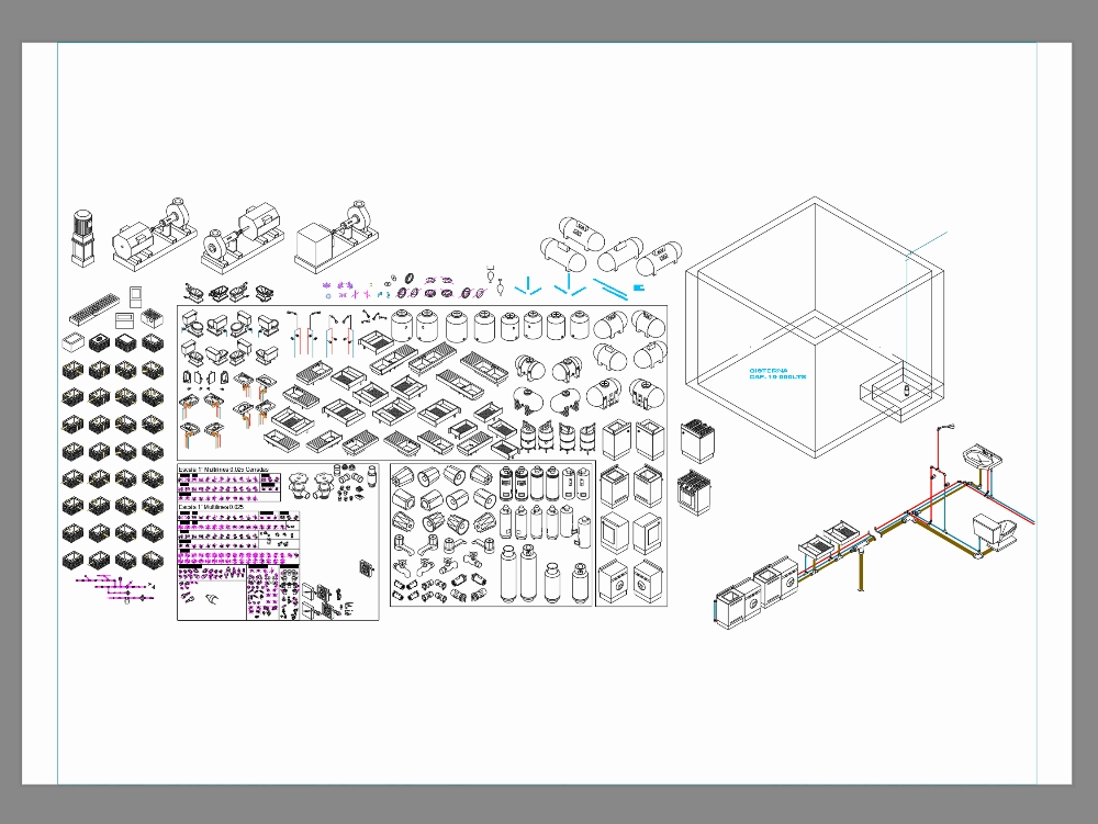 Sanitary isometrics