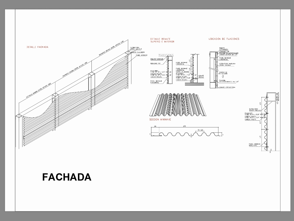 Fachada curva miniwave