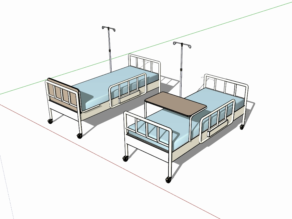 Cama hospitalaria ajustable