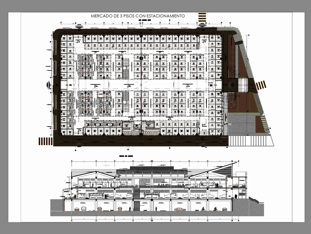 Marché à 3 étages