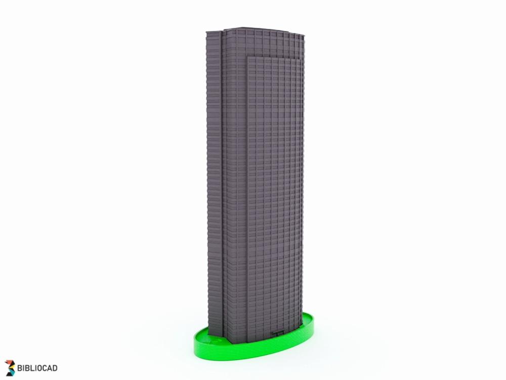 Montparnasse tower at 1:1000 scale