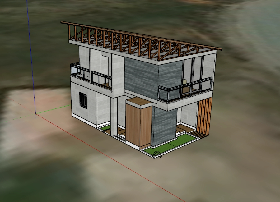 3d design of a single-family home