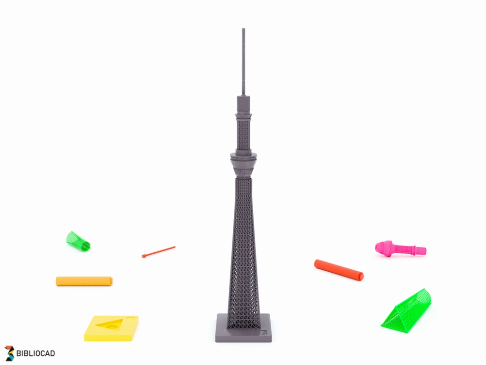 Tokyo Sky Tree escala 1:1000 para montar