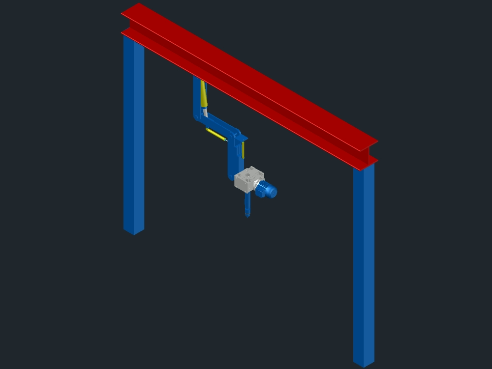 Electro-hydraulic drill with 360 degree rotation