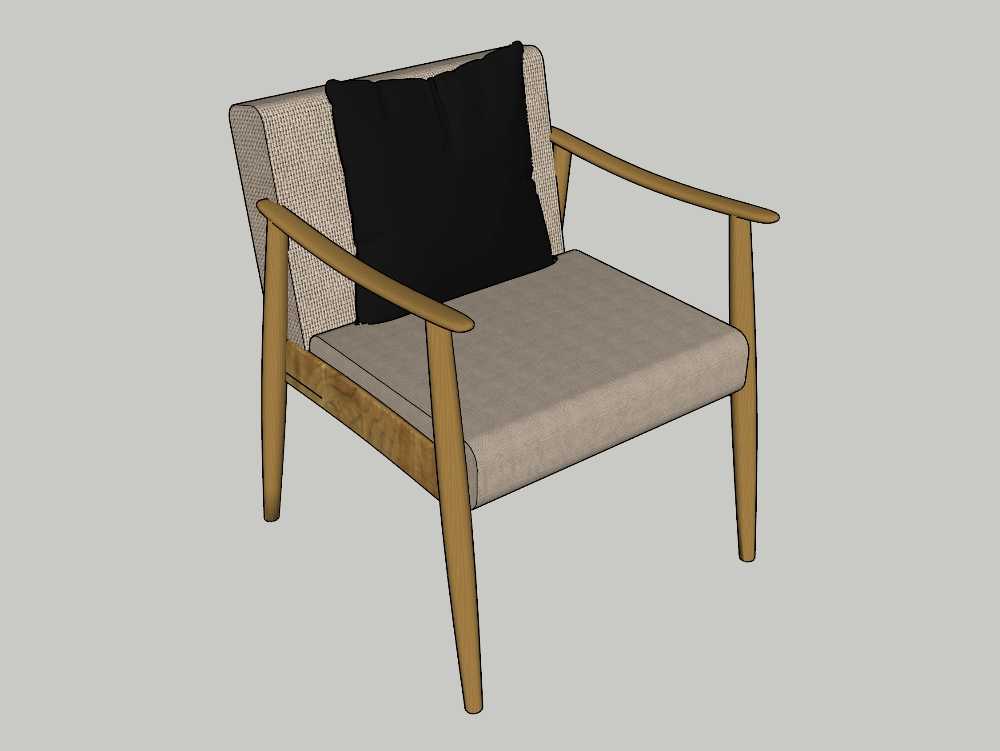 Wooden lounge chair