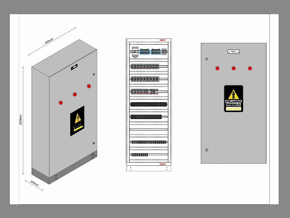 Lighting and control distribution board