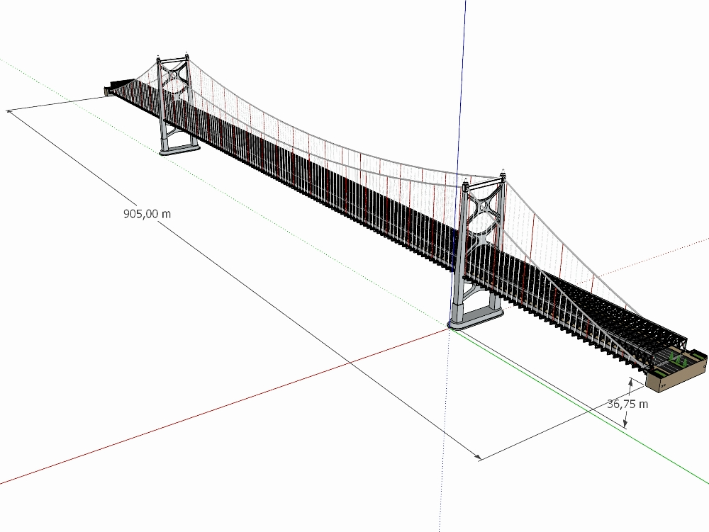 Puente Atirantado de 905 metros