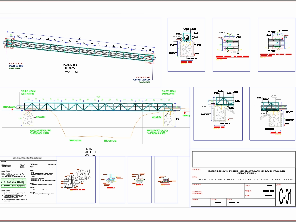 Lattice type overhead pipe