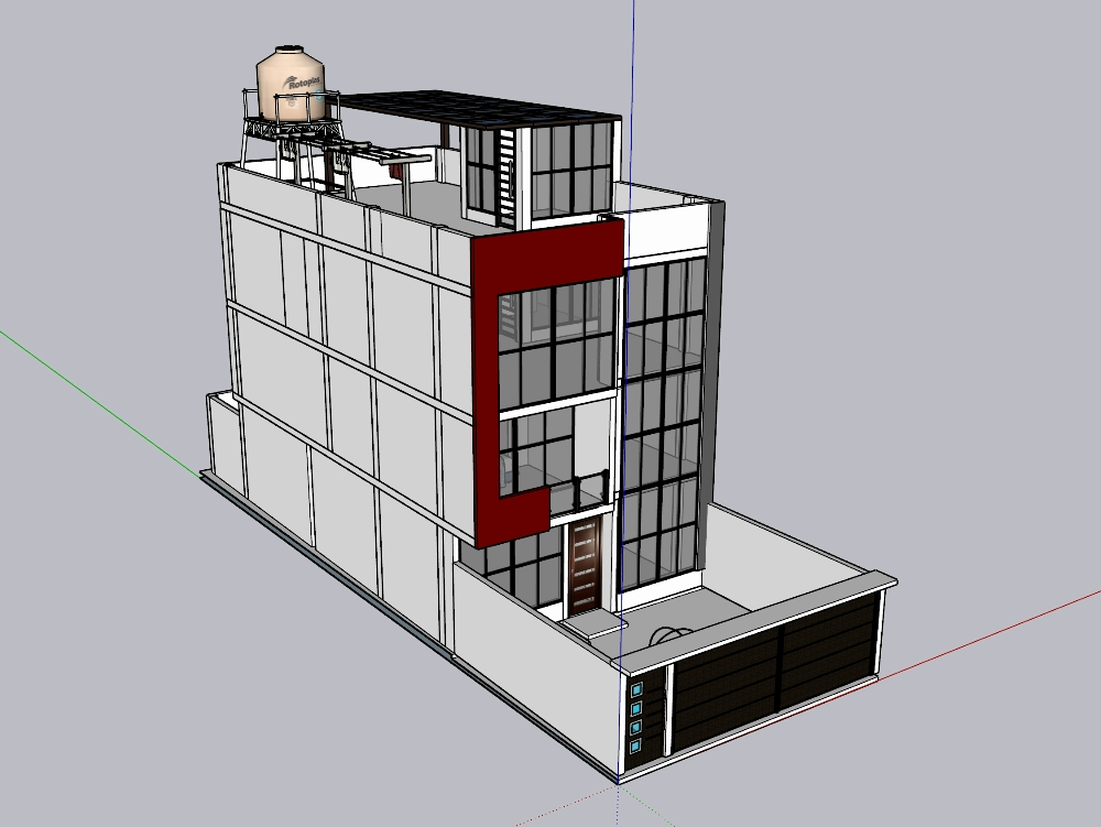 Vivienda unifamiliar de 3 pisos