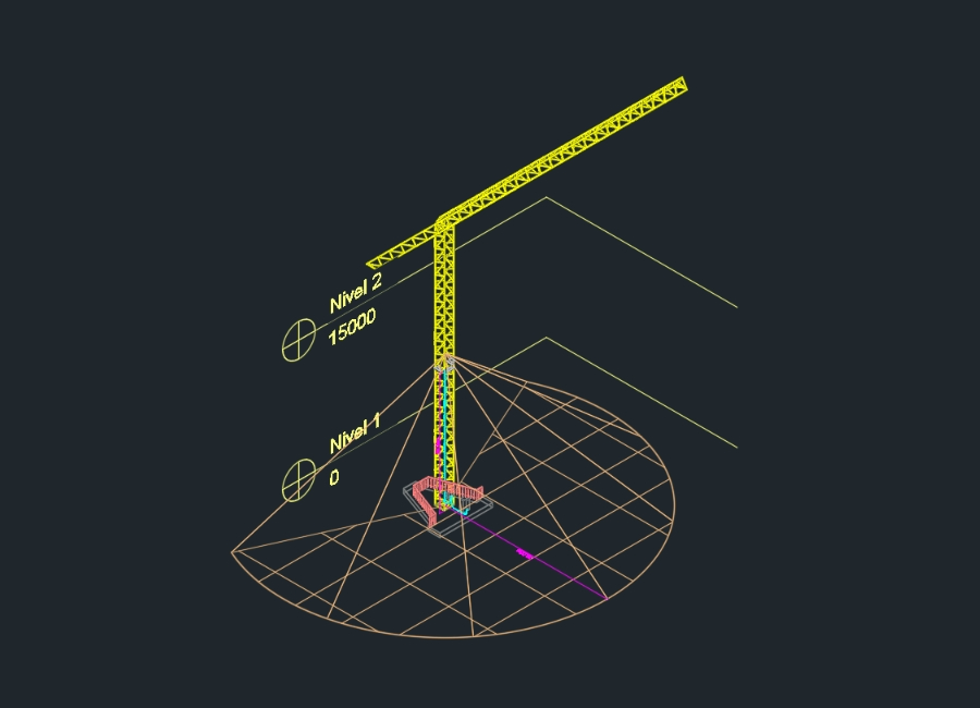 3d crane assembly