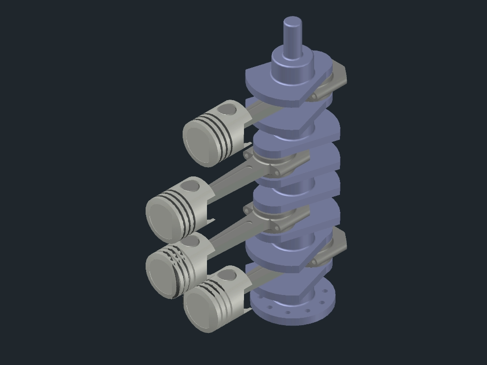 Piston and crankshaft