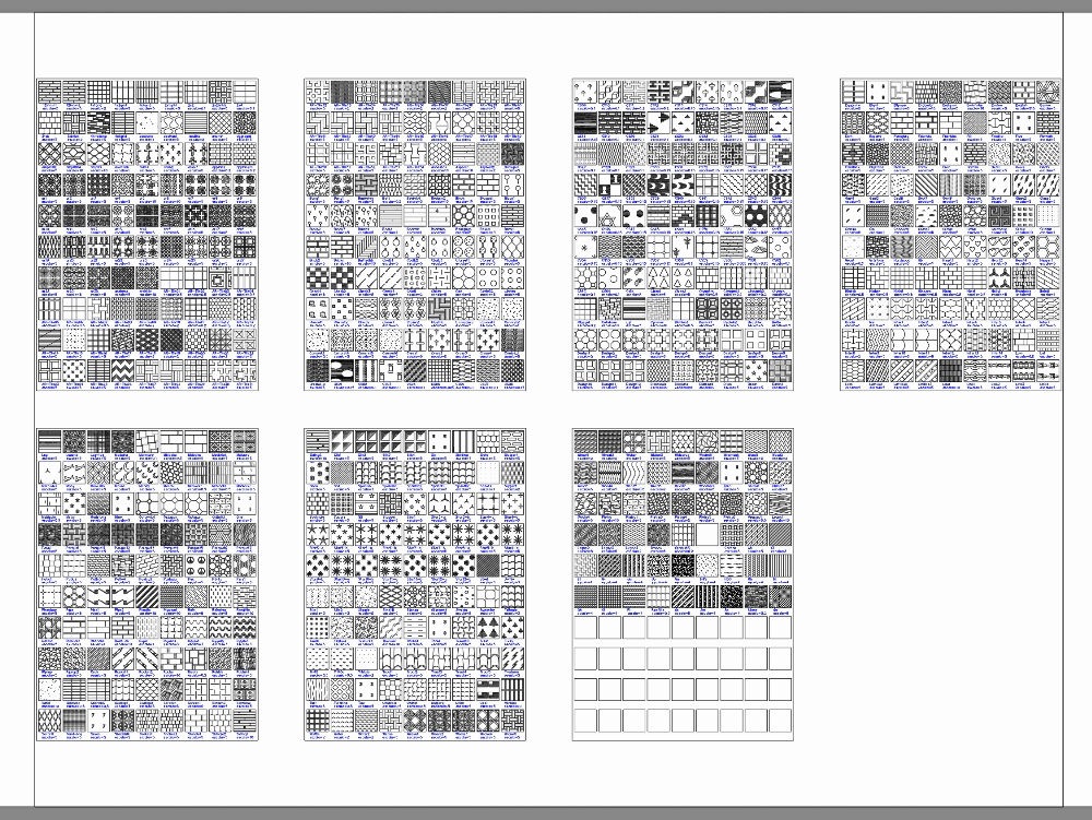 Hatch patterns