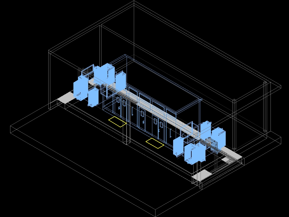 Control room of an electrical substation