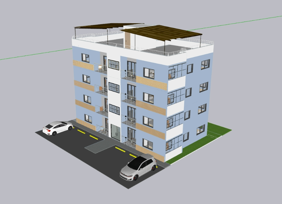 Apartamento de 4 andares com área social