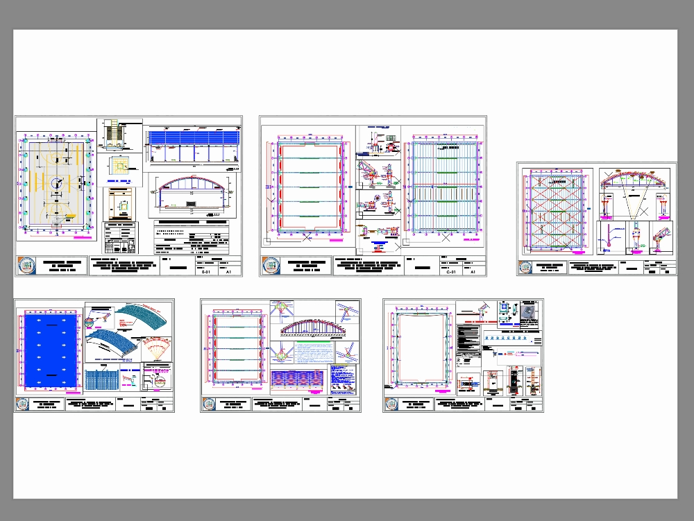Multi-sport court structure