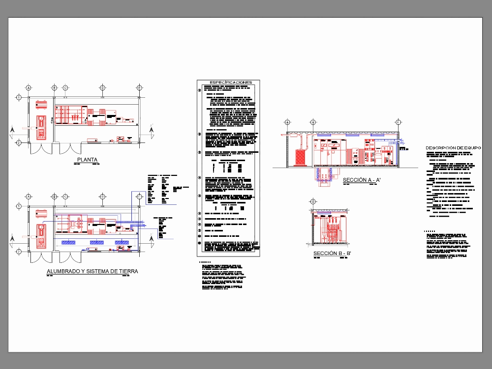 Elements of an electrical substation