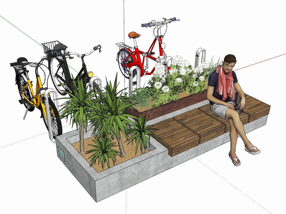 Multifunctional urban module for public space