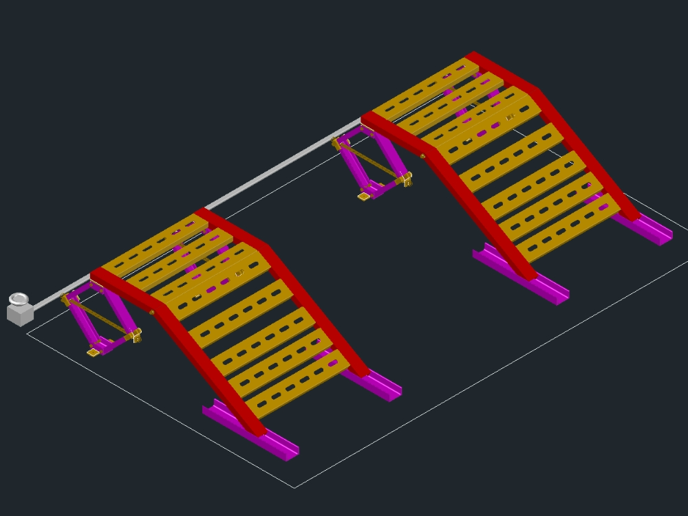 Mechanical ramp for tanker truck