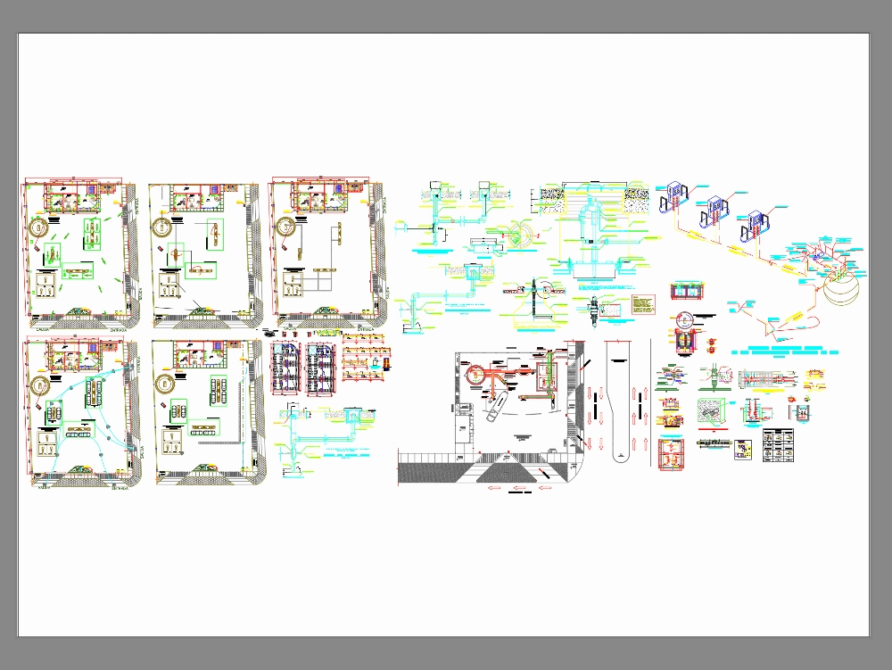 Service station and parking