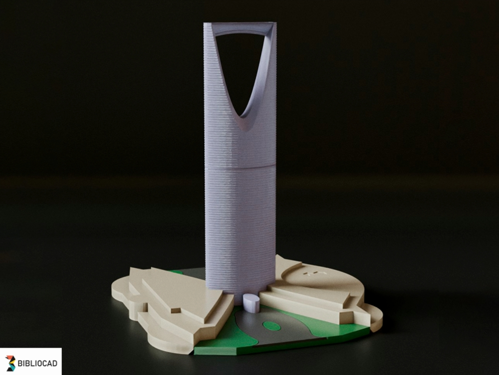 Maquette du Kingdom Center à l'échelle 1/1000