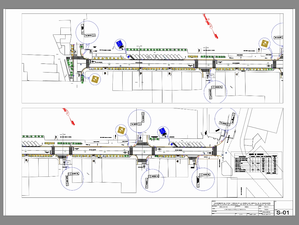 Signaling map - Las Americas Avenue