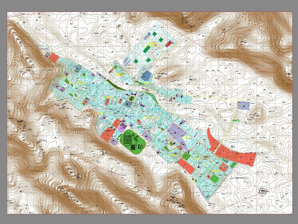 Plan cadastral du district de Nuñoa