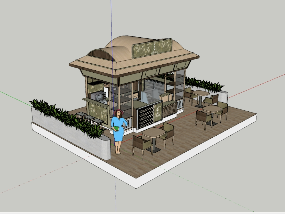 Modelado de cafetería 