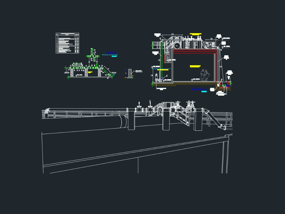 Unloading train pumping line