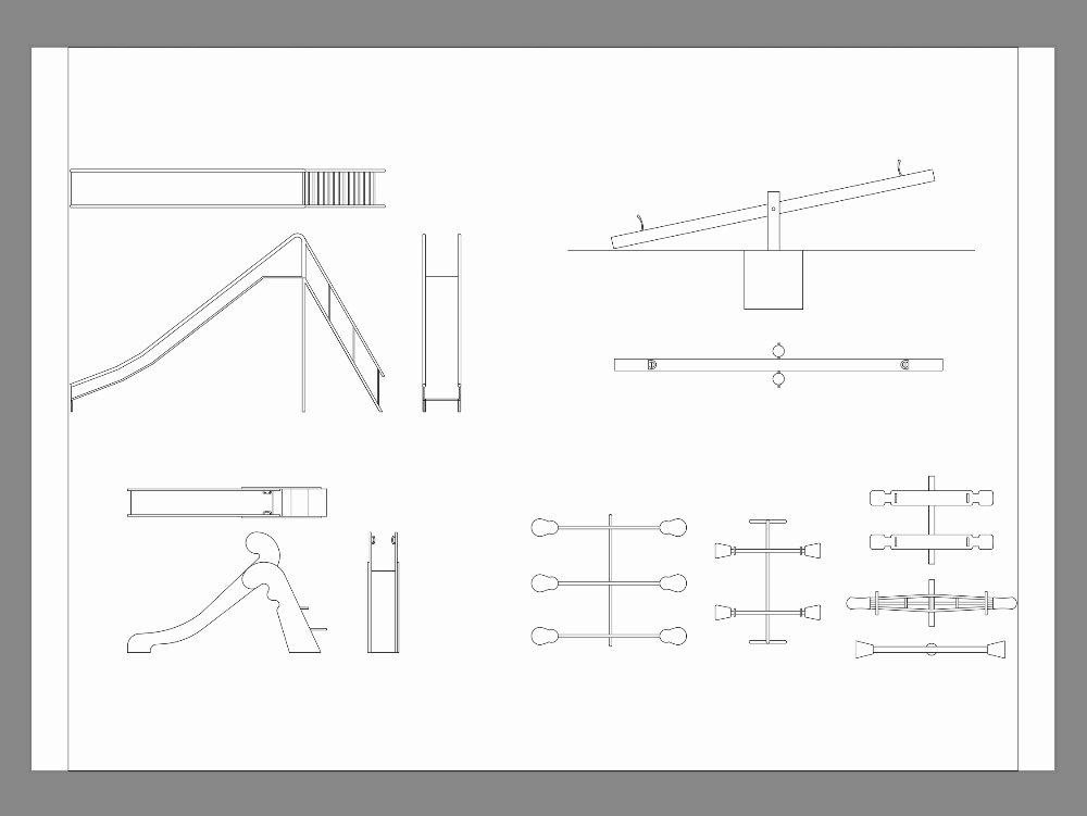 Seesaws and slides