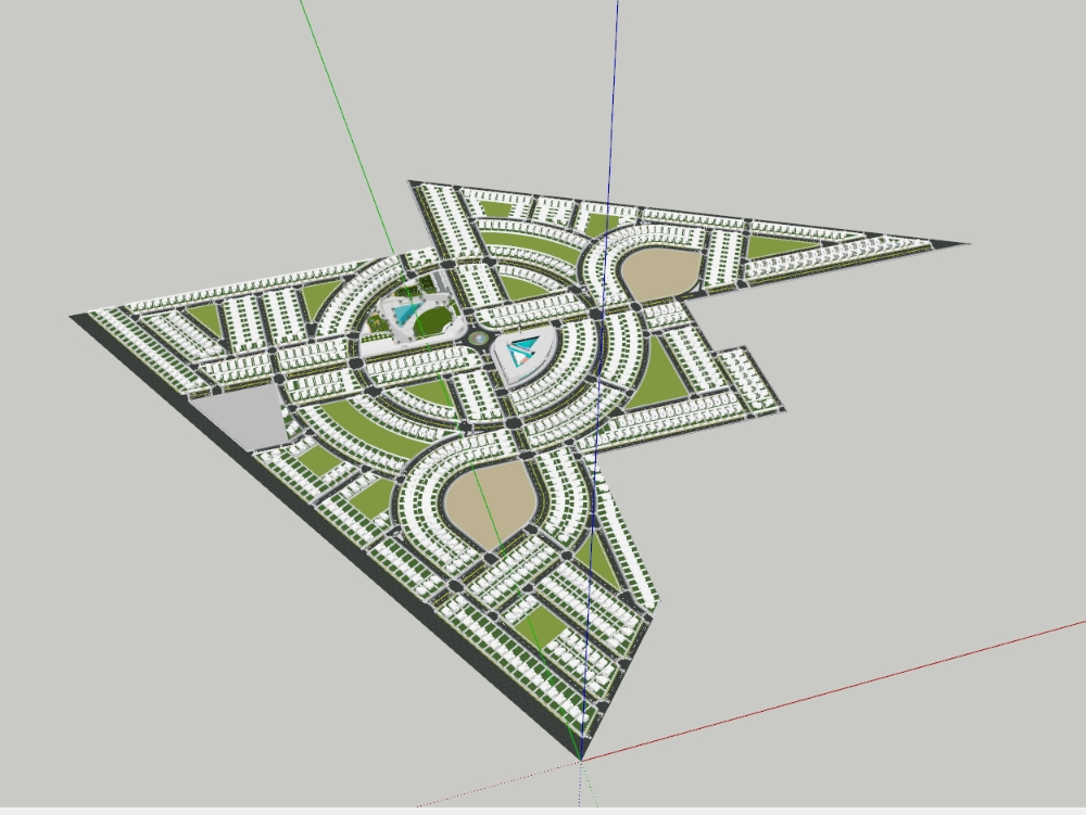 Conceptual urban development - residential