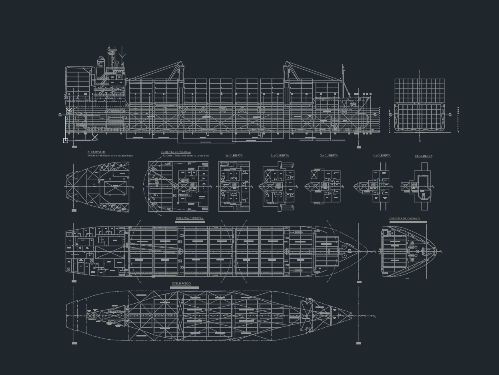 General layout of the maritime vessel