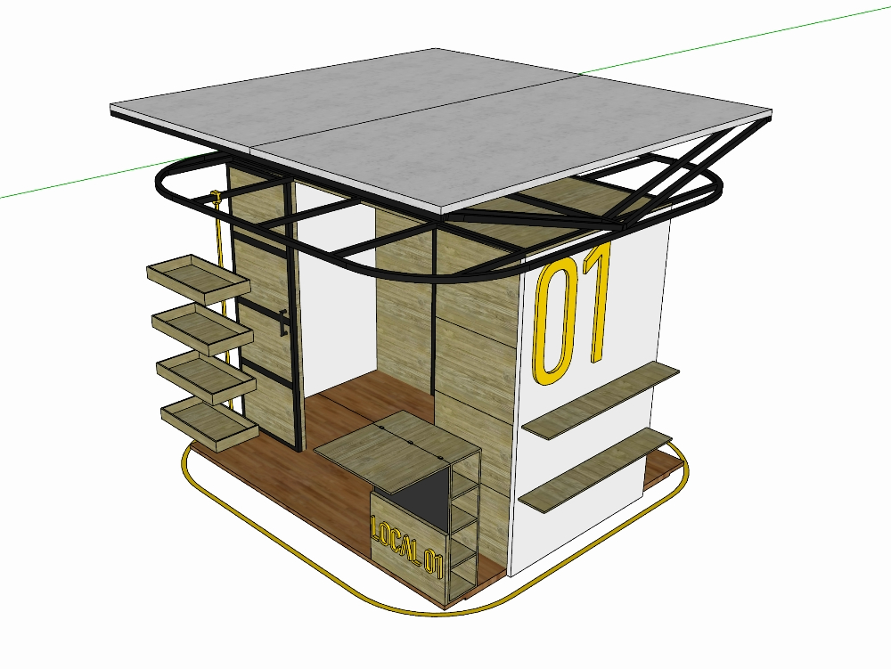 Individual study module with lightweight cover