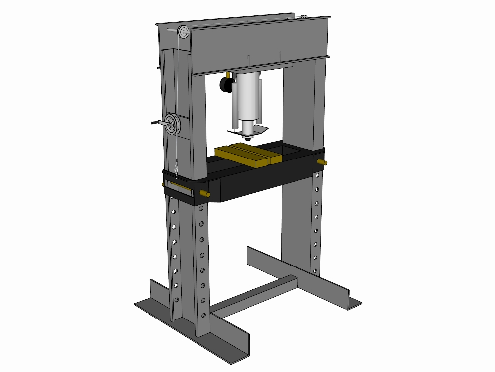 Prensa hidraulica 3d