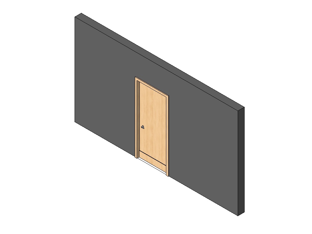 Single exterior door