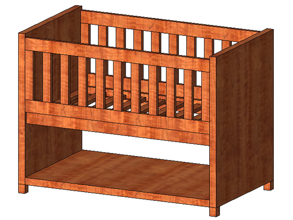 Wooden crib