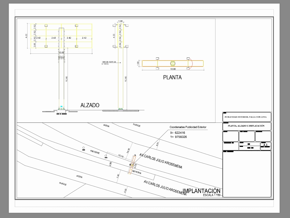 Doppelseitige Plakatwand aus Leinwand