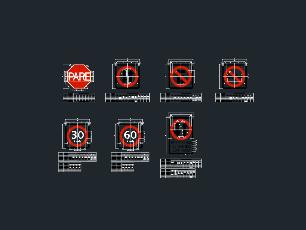 Regulatory traffic signs