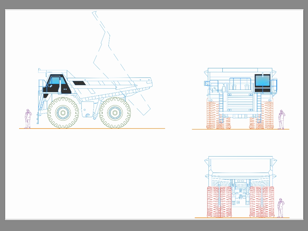 Camion minier Caterpillar 758