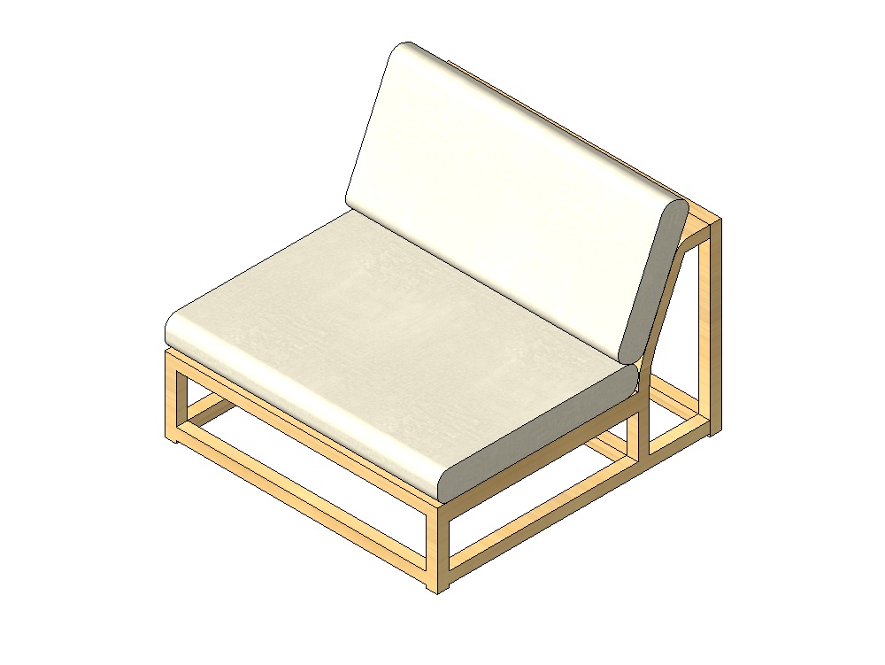 Single outdoor armchair