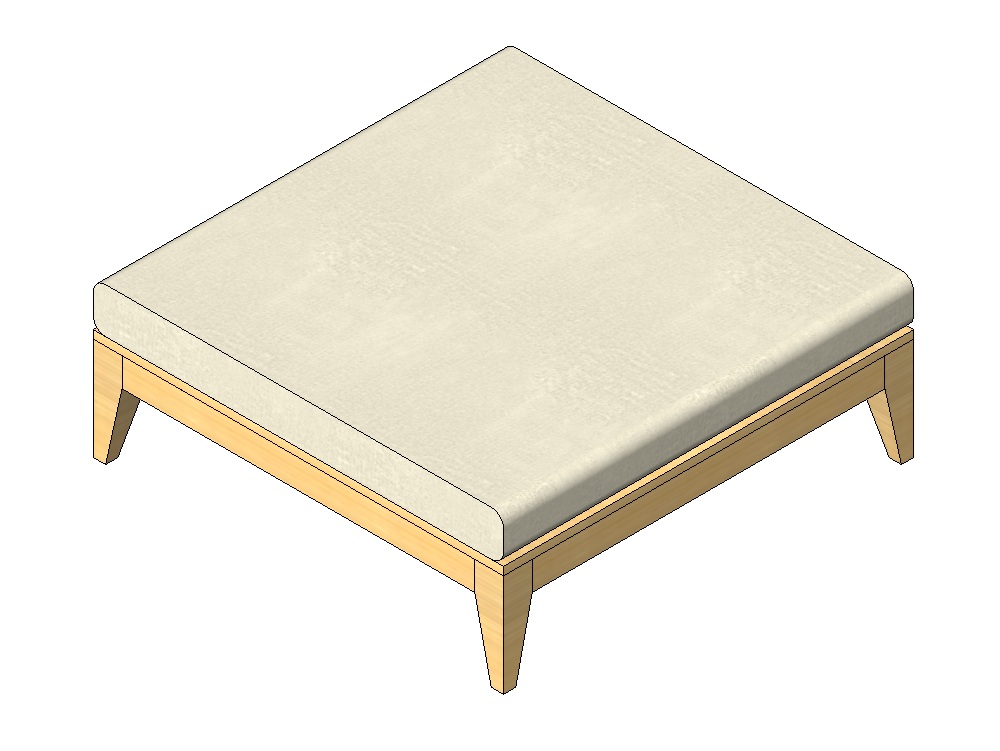 Low outdoor stool