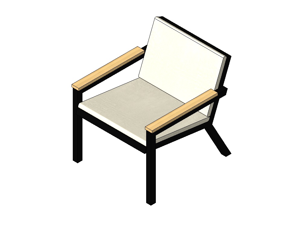 Outdoor metal chair